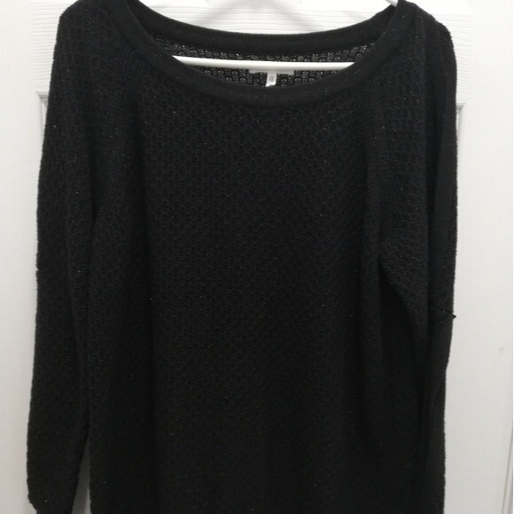 Maurice Black Glitter Sweater with Arm Key Holes - Picture 1 of 4